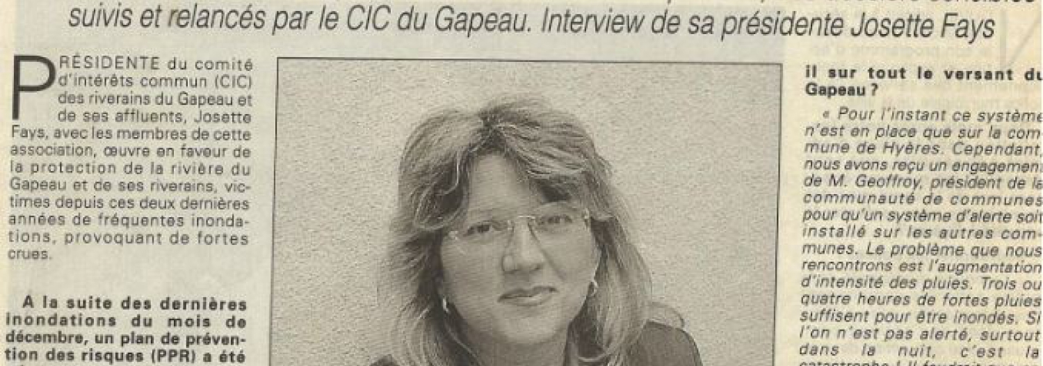 CIC GAPEAU et la presse - Archives 2001